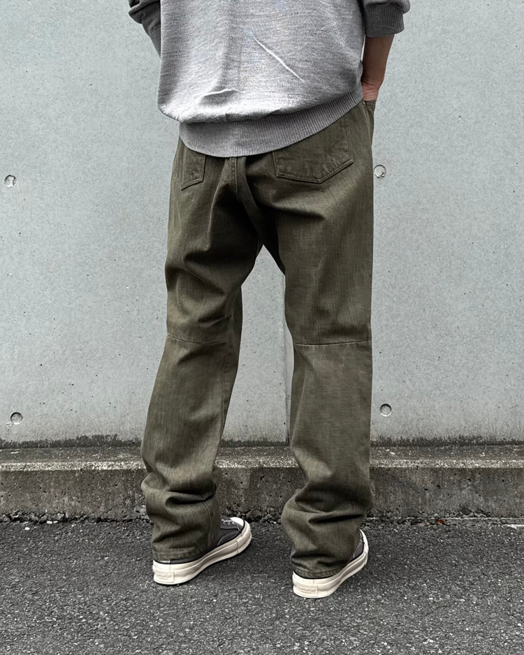 nonnative / TRUCKER 5P JEANS COTTON 13.5oz DENIM OW / OLIVE / NN-P4902