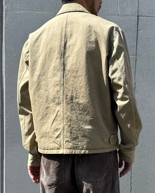 AURALEE / GARMENT-DYED FINX LIGHT CHINO BLOUSON / BEIGE / A26SB01LF