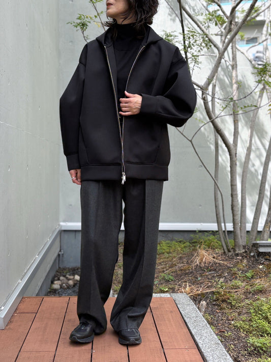 CLANE / CONSTRUCTIVE BONDING HOODIE / BLACK / 19104-0502