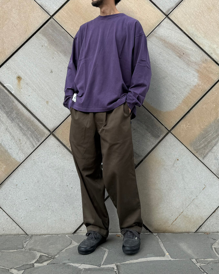 DESCENDANT / OTL ORGANIC COTTON LS PIGMENT DYE / PURPLE / 262ATDS-CSM19
