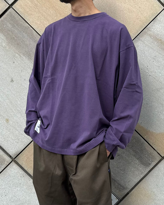 DESCENDANT / OTL ORGANIC COTTON LS PIGMENT DYE / PURPLE / 262ATDS-CSM19