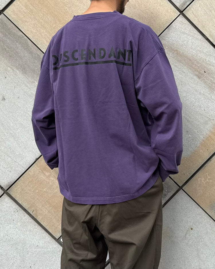 DESCENDANT / OTL ORGANIC COTTON LS PIGMENT DYE / PURPLE / 262ATDS-CSM19