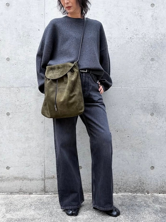 MM⑥ Maison Margiela / ドローストリング ホーボー スモール / khaki and black / SB1WC0026P8572