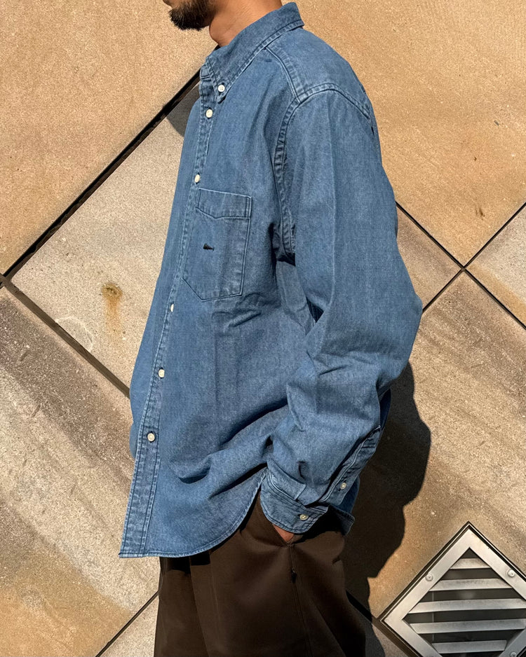 DESCENDANT / PALM DENIM LS SHIRT / INDIGO / 262WVDS-SHM02