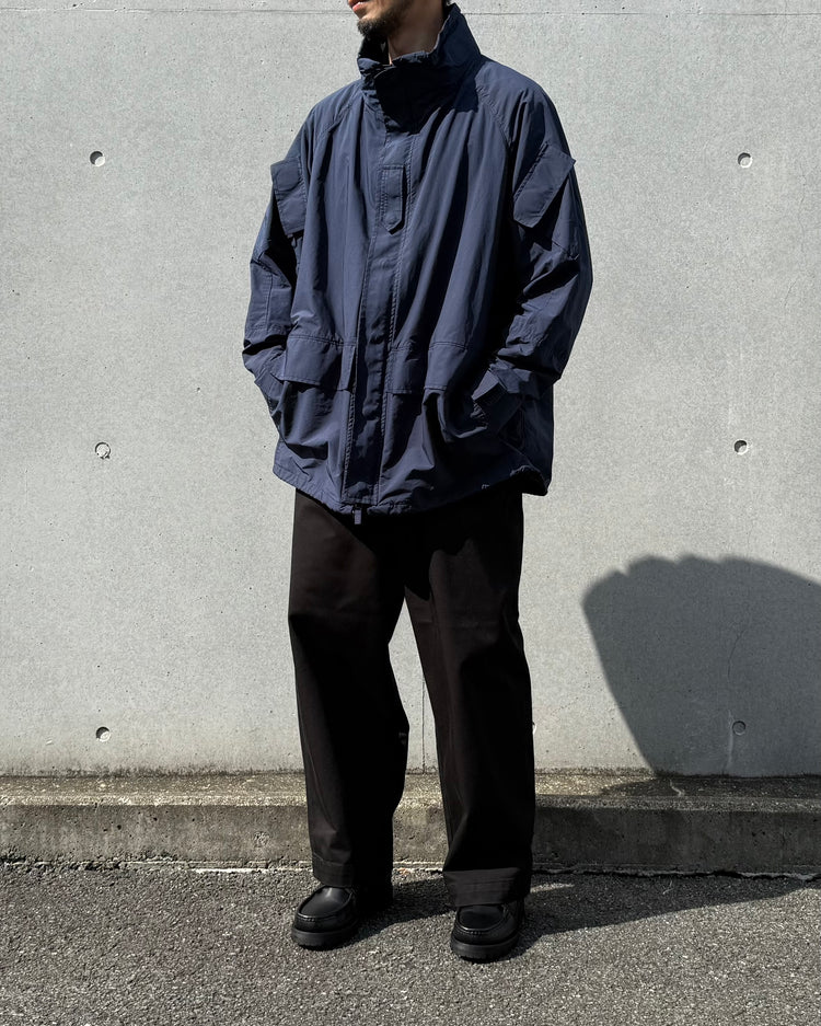 PORTER CLASSIC / WEATHER MILITARY JACKET / LINER NYLON ZU CONNECTION / NAVY / PC-026-2988
