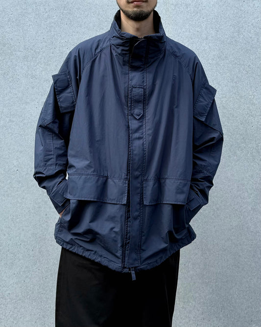 PORTER CLASSIC / WEATHER MILITARY JACKET / LINER NYLON ZU CONNECTION / NAVY / PC-026-2988