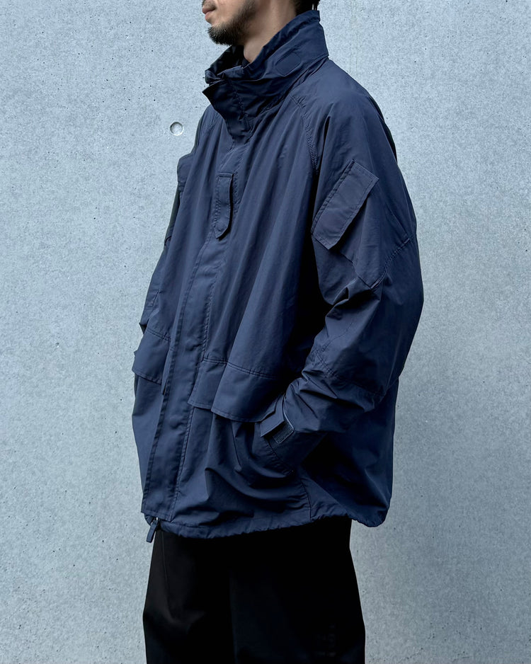 PORTER CLASSIC / WEATHER MILITARY JACKET / LINER NYLON ZU CONNECTION / NAVY / PC-026-2988