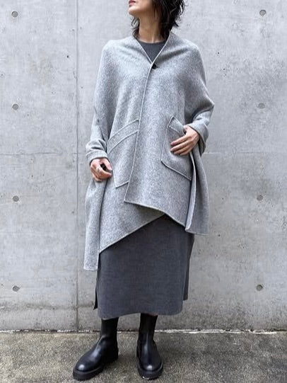 GALERIE VIE / ウールジャージーリバー ウェアラブルストール / L.GRAY / 23075407114