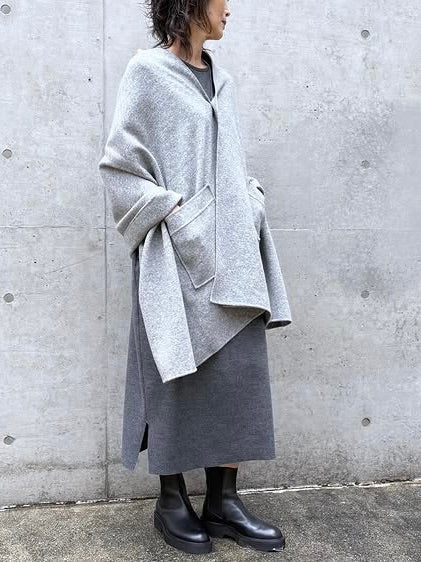 GALERIE VIE / ウールジャージーリバー ウェアラブルストール / L.GRAY / 23075407114