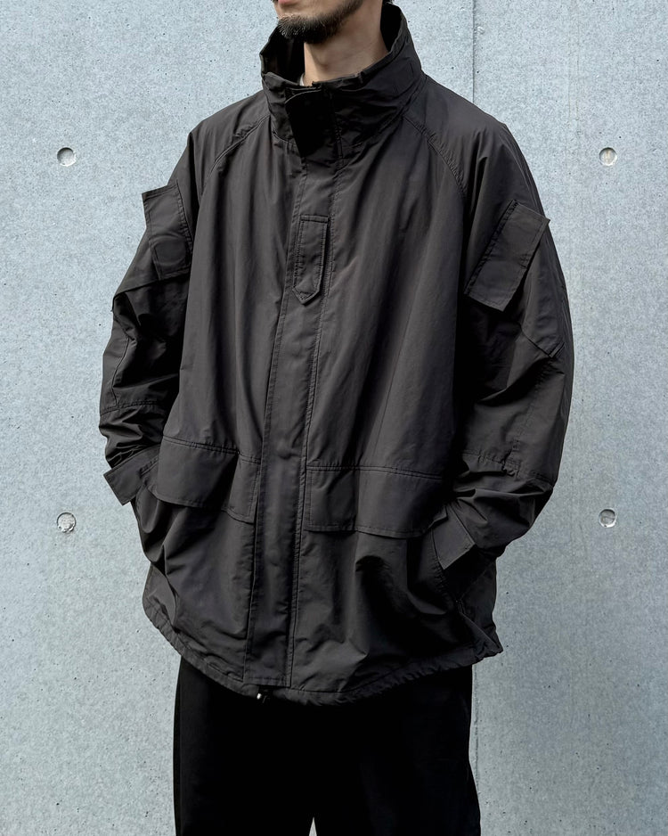 PORTER CLASSIC / WEATHER MILITARY JACKET / LINER NYLON ZU CONNECTION / BLACK / PC-026-2988
