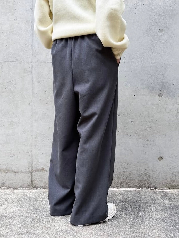 ENFÖLD / RELAX WIDE PANTS / C.GRAY / 300IA231-2681