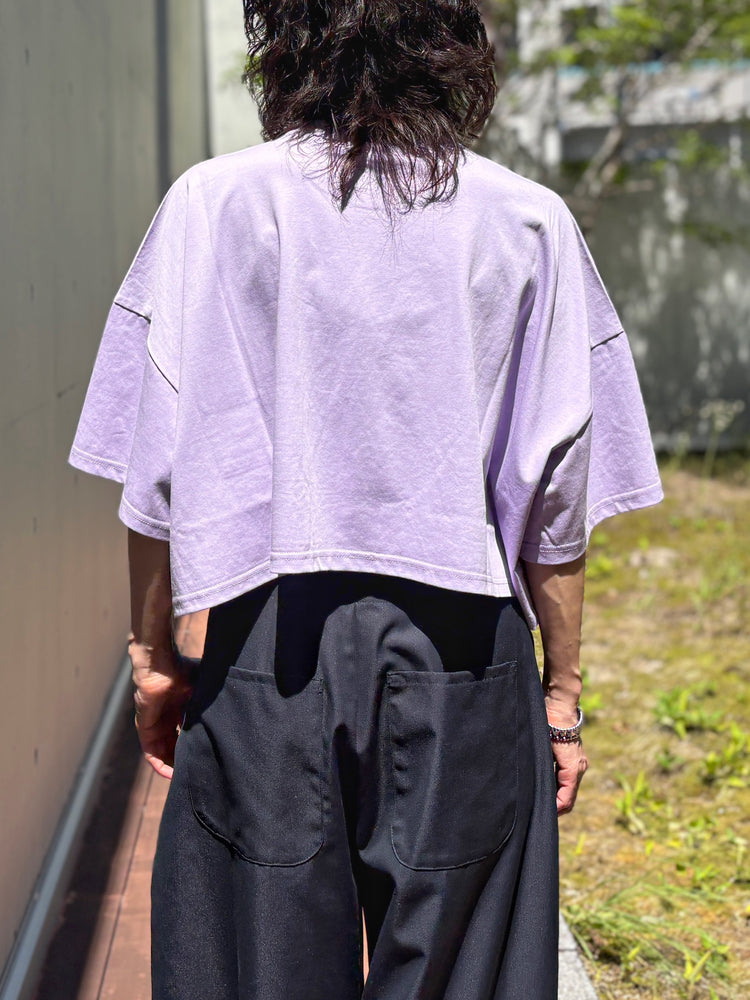 någonstans / loose pocket t-shirt / Lilac / 470JA880-0541