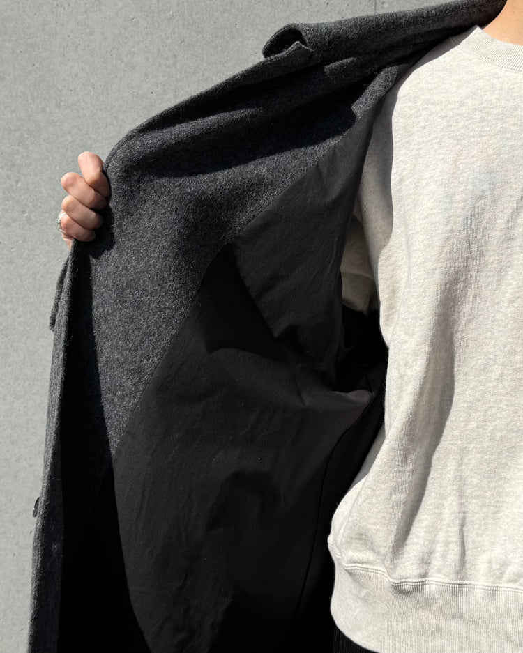 POLYPLOID / LONG COAT C / CHARCOAL / C-1-001-045