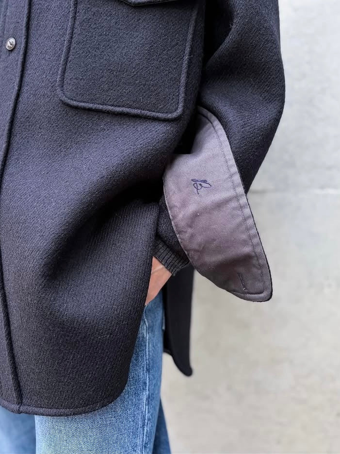 MADISONBLUE / CPO JK WOOL / NAVY / MB254-1011