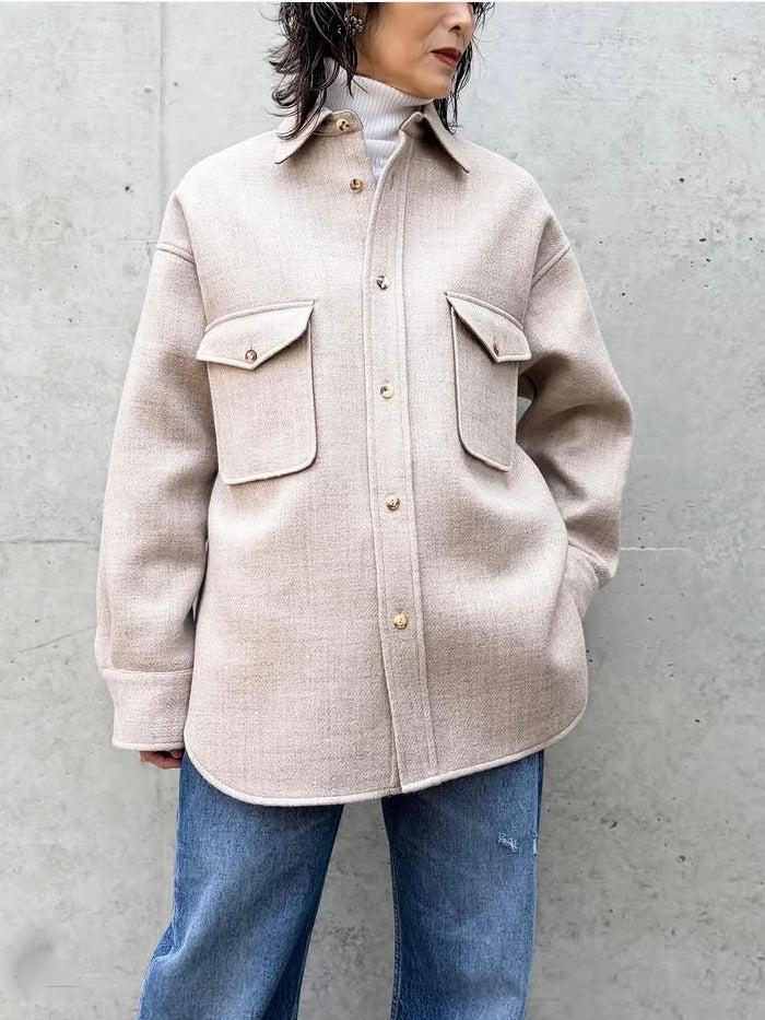 MADISONBLUE / CPO JK WOOL / BEIGE / MB254-1011