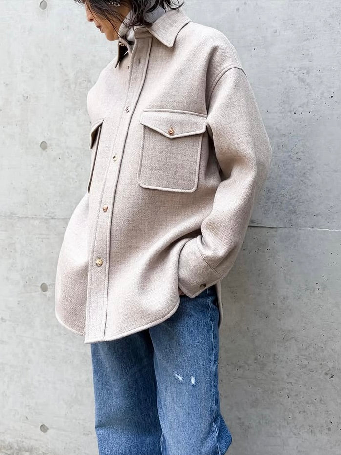 MADISONBLUE / CPO JK WOOL / BEIGE / MB254-1011