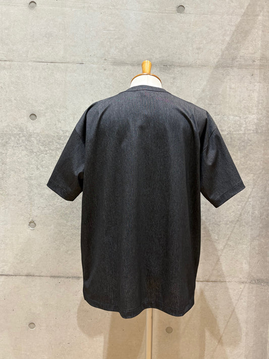 WEWILL / TRICOT T-SHIRT / S.BLACK / W-000-8011
