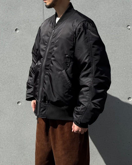 DAIWA PIER39 / TECH 2WAY MA-1 DOWN JACKET / BLACK / BW40025W