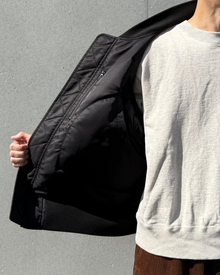 DAIWA PIER39 / TECH 2WAY MA-1 DOWN JACKET / BLACK / BW40025W