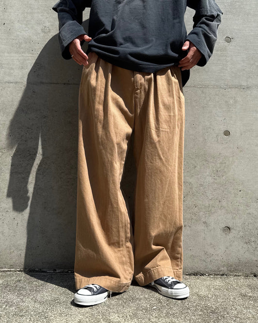 DAIRIKU / Cooper Adjuster Wide Chino Pants / Beige / 25AW CP3