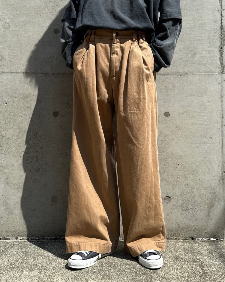 DAIRIKU / Cooper Adjuster Wide Chino Pants / Beige / 25AW CP3