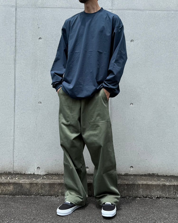 DAIWA PIER39 / TECH DRAWSTRING TEE L/S / NAVY / BE-31026W