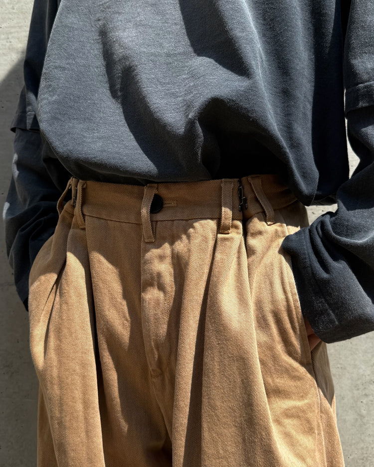 DAIRIKU / Cooper Adjuster Wide Chino Pants / Beige / 25AW CP3