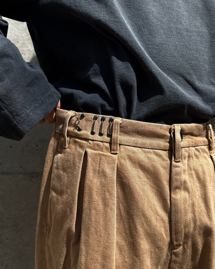 DAIRIKU / Cooper Adjuster Wide Chino Pants / Beige / 25AW CP3