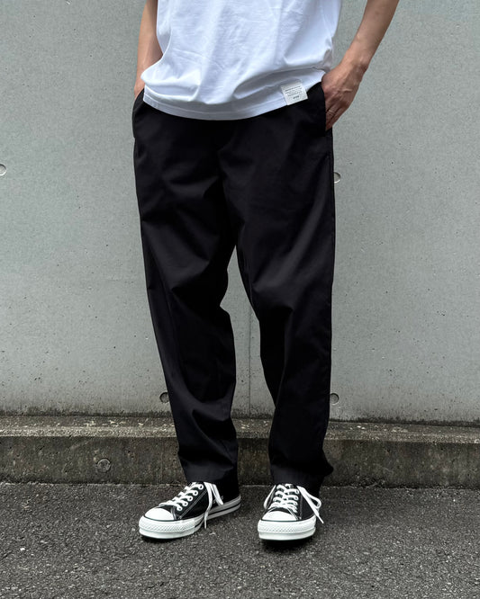 New Manual / CHINO TAPERED TROUSERS / BLACK / 2026SSJK-PT3-YT