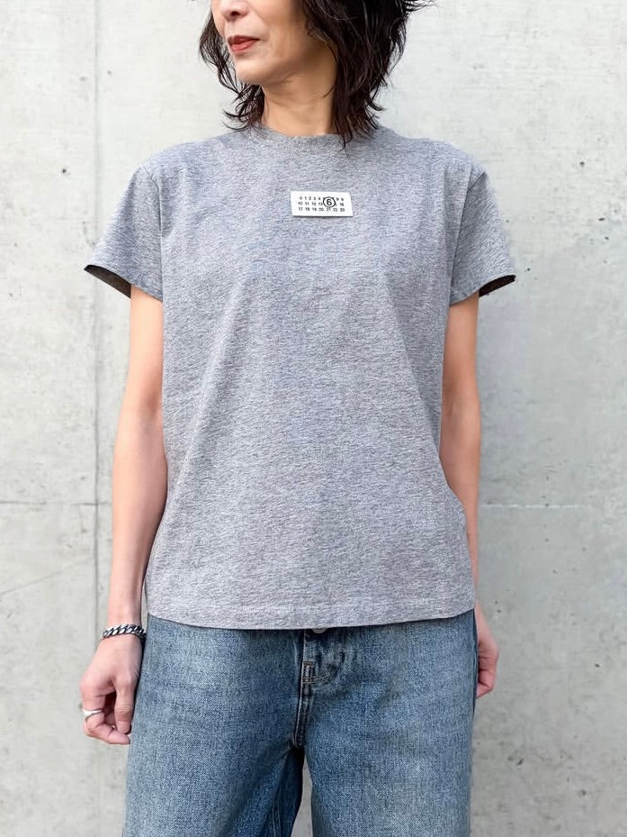 MM⑥ Maison Margiela / Numericコットン Tシャツ / GRAY / S52GC0327M20170