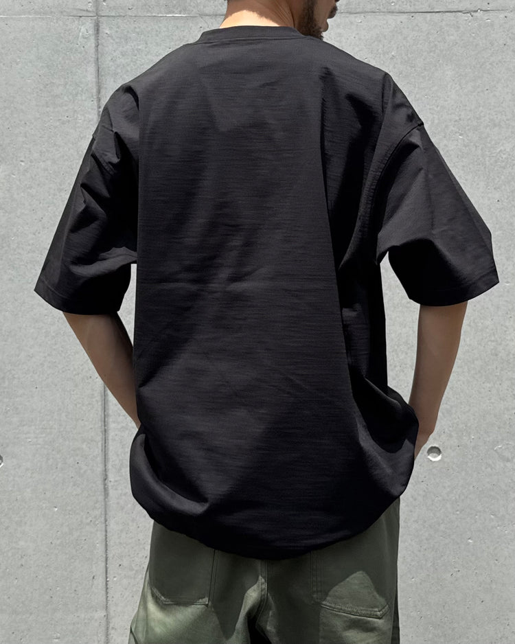 DAIWA PIER39 / TECH DRAWSTRING TEE S/S / BLACK / BE-32026W