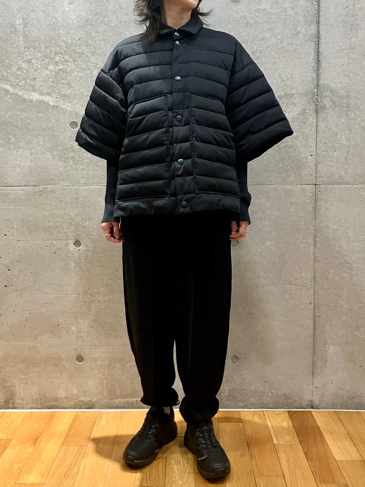 någonstans / half-sleeves batting shirt / black / 470IA130-0231