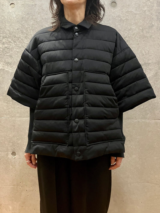 någonstans / half-sleeves batting shirt / black / 470IA130-0231