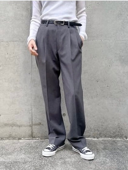 THE SHINZONE / CHRYSLER PANTS / GRAY / 21AMSPA01