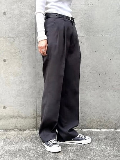 THE SHINZONE / CHRYSLER PANTS / D.GRAY / 21AMSPA01