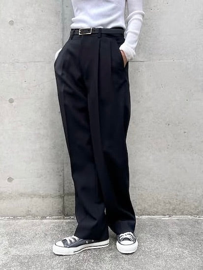 THE SHINZONE / CHRYSLER PANTS / BLACK / 21AMSPA01