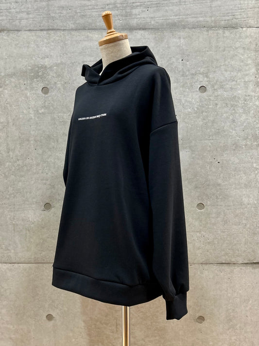 någonstans / embroidery hoodie / black / 470IA180-0251