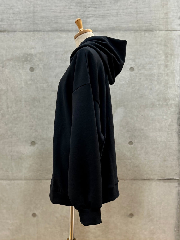 någonstans / embroidery hoodie / black / 470IA180-0251