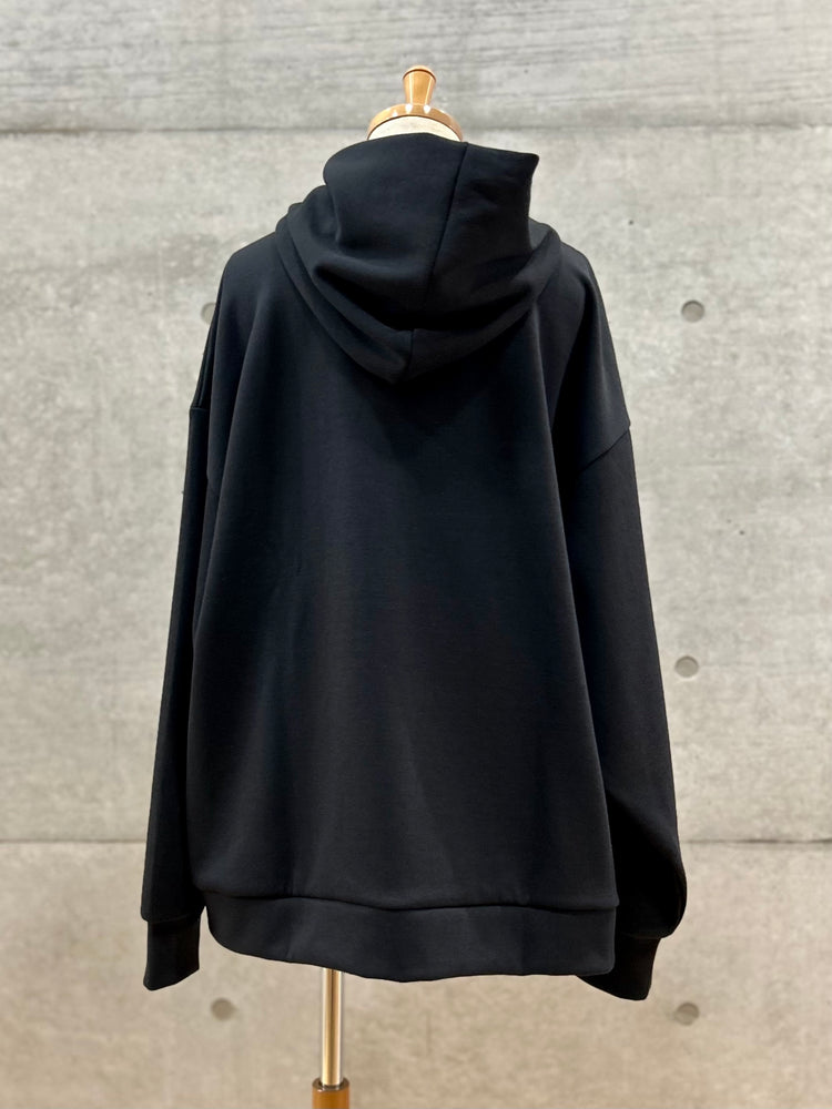 någonstans / embroidery hoodie / black / 470IA180-0251