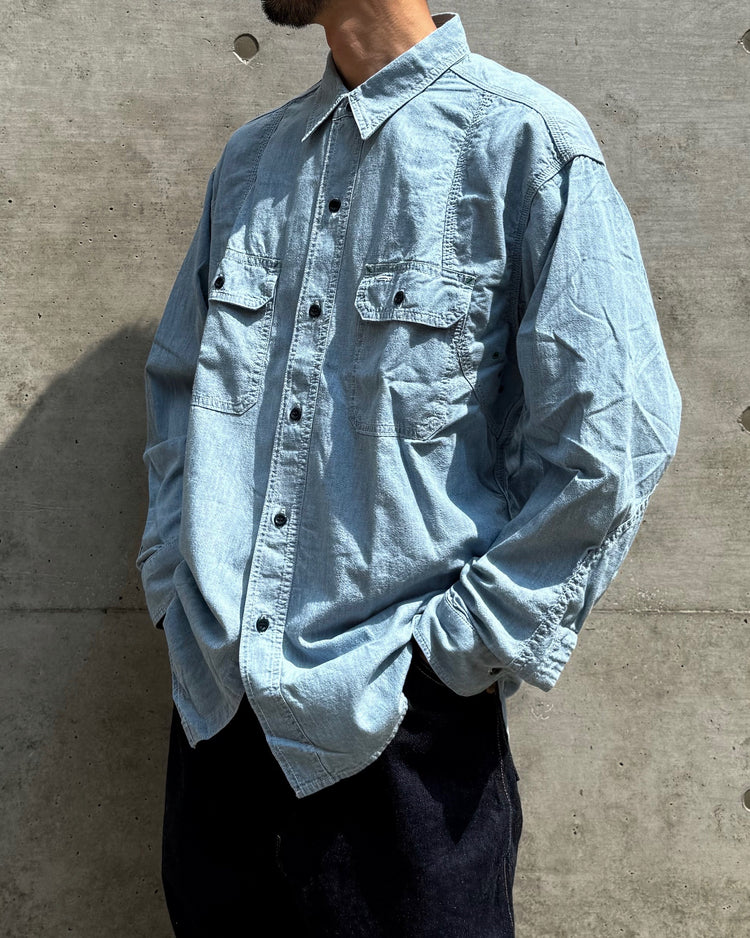 MASSES / CHAMBRAY WORK SHIRT / INDIGO