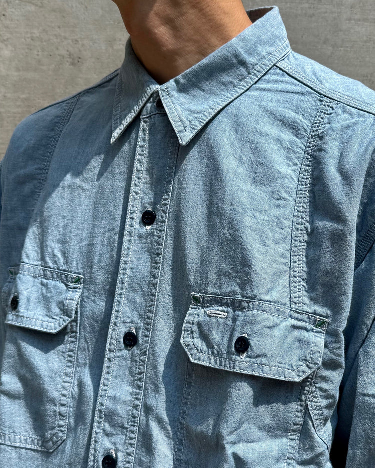MASSES / CHAMBRAY WORK SHIRT / INDIGO