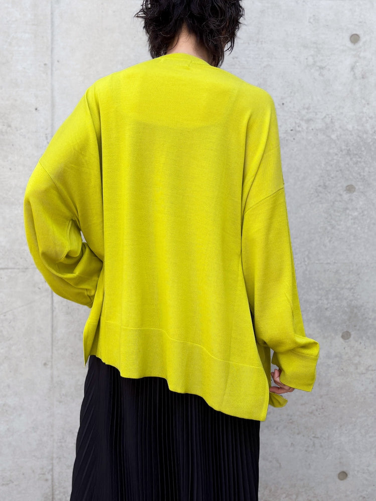 ENFÖLD / BOX WIDE PULLOVER / Lime / 300JA270-0211