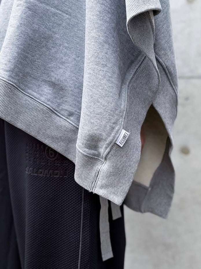 MM⑥ Maison Margiela / ポンチョスウェットプルオーバー / GRAY / 261188F096001