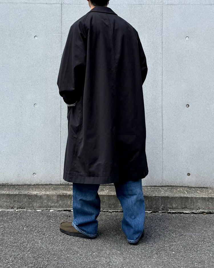 nanamica / Cotton CORDURA WINDSTOPPER Balmacaan Coat / Black / S26FB041
