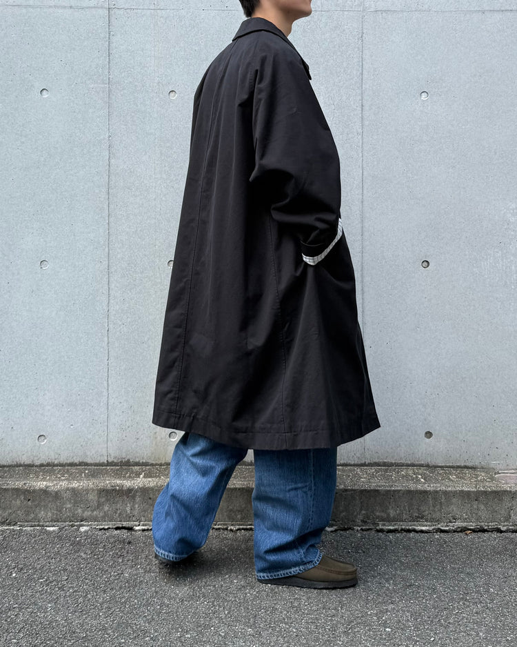 nanamica / Cotton CORDURA WINDSTOPPER Balmacaan Coat / Black / S26FB041
