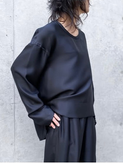 BLAMINK / インティメイト シルク プルオーバー / BLACK / 7939-299-0001