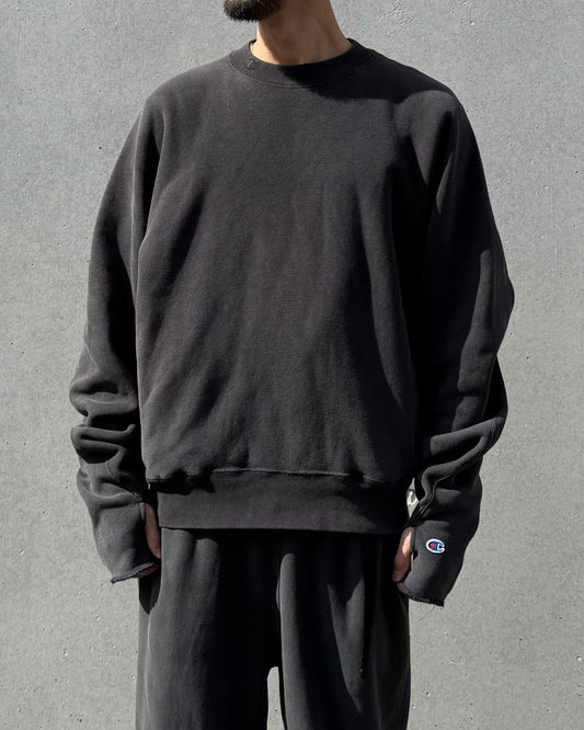 N.hoolywood / CREWNECK SWEATSHIRT / CHARCOAL / C8-C042