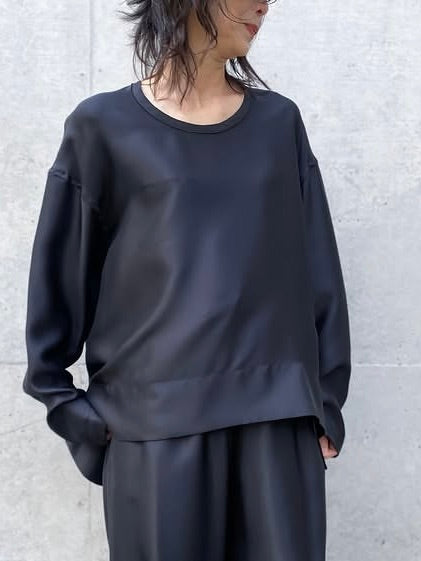 BLAMINK / インティメイト シルク プルオーバー / BLACK / 7939-299-0001