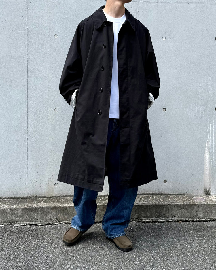 nanamica / Cotton CORDURA WINDSTOPPER Balmacaan Coat / Black / S26FB041