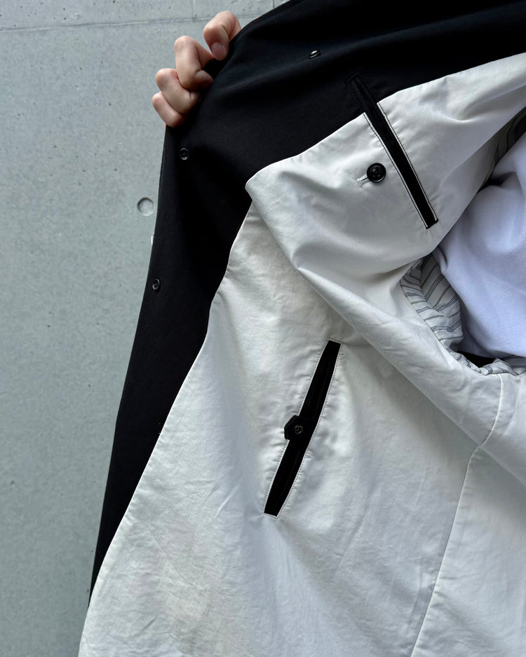nanamica / Cotton CORDURA WINDSTOPPER Balmacaan Coat / Black / S26FB041